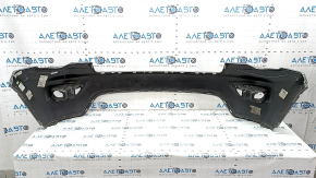 Bare front bumper, upper part, under the trim, Jeep Grand Cherokee WK2 17-22, silver, dents, broken fastening, scratches, sand