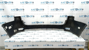 Jeep Grand Cherokee WK2 16-22 rear bumper, upper part, for parking sensors, silver, scratch, broken parking sensor mount