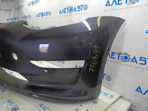 Tesla Model 3 18 front bumper, bare, with parking sensors, graphite, dented, scratches