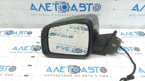 Left side mirror assembly for Jeep Grand Cherokee WK2 14-22, 5 pins, heated, silver, scratches