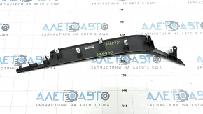Right front panel trim for Jeep Grand Cherokee WK2 16-19, dark wood with chrome, crack in mount