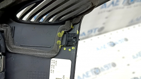 Jeep Grand Cherokee WK2 14-22 rear center console trim, black, 3 pieces, without heated seats and power outlet, scratches, cracks in the fasteners