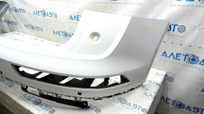Bare rear bumper, upper part, Audi Q5 80A 18-20, for parking sensors, white, with mount, scratches