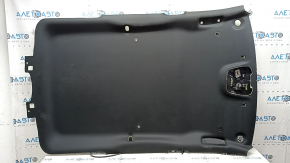 Jeep Grand Cherokee WK2 18-22 black headliner, without sunroof, with microphone and lamps, needs cleaning, torn fastener
