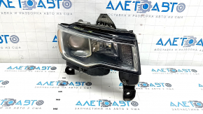 Right front headlight for Jeep Grand Cherokee WK2 17-22 halogen, light, without back cover, scratches, ready for polishing