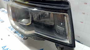 Right front headlight for Jeep Grand Cherokee WK2 17-22 halogen, light, without back cover, scratches, ready for polishing