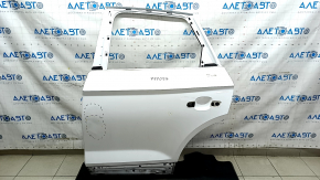 Bare rear left door Audi Q5 80A 18-24 white LY9C, dented, bumped