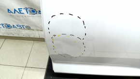 Bare rear left door Audi Q5 80A 18-24 white LY9C, dented, bumped
