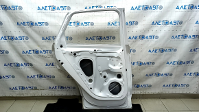 Bare rear left door Audi Q5 80A 18-24 white LY9C, dented, bumped