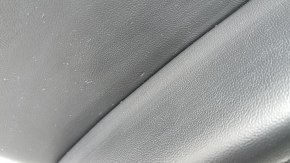 Door trim, rear left, Jeep Grand Cherokee WK2 17-19, black, with black leather insert, leather armrest, dark wood molding, with handle, scratch, scuffed, bump
