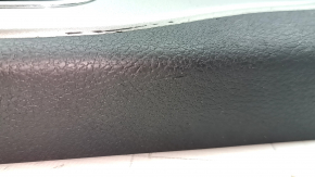 Center console trim with cup holders for Jeep Grand Cherokee WK2 17-22, silver, scratches, chrome trim