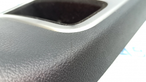 Center console trim with cup holders for Jeep Grand Cherokee WK2 17-22, silver, scratches, chrome trim