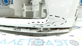 Front bare bumper, left side, Audi Q5 80A 18-20, white, for parking sensors, for headlight washers, without plug, scratches