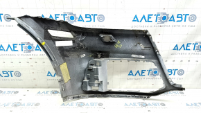 Front bare bumper, left side, Audi Q5 80A 18-20, white, for parking sensors, for headlight washers, without plug, scratches