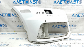Front bare bumper, right side, Audi Q5 80A 18-20, white, for parking sensors, for headlight washers, without plug