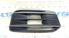 Right front bumper grille for Audi Q5 80A 18-20 with chrome, broken mounting