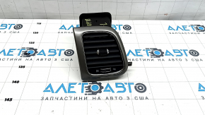 Left dashboard air duct deflector for Jeep Grand Cherokee WK2 14-18 with silver trim, crack in mount, broken mount