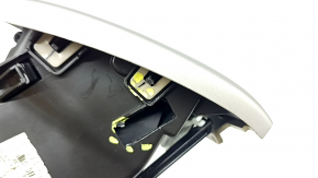 Left dashboard air duct deflector for Jeep Grand Cherokee WK2 14-18 with silver trim, crack in mount, broken mount