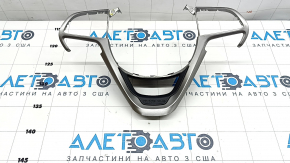 Jeep Grand Cherokee WK2 14-19 steering wheel button cover assembly, worn, cracks in the fasteners