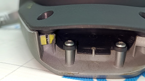 Jeep Grand Cherokee WK2 14-19 steering wheel button cover assembly, worn, cracks in the fasteners