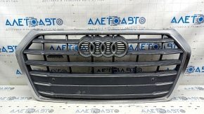 Audi Q5 80A 18-20 radiator grille assembly, with emblems, chrome, for parking sensors, sand
