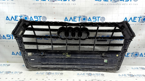 Audi Q5 80A 18-20 radiator grille assembly, with emblems, chrome, for parking sensors, sand
