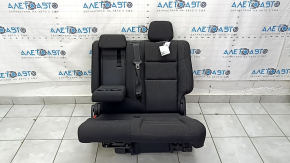 Left rear seat for Jeep Grand Cherokee WK2 18-22, black cloth, dry-cleanable, with belt