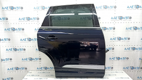 Complete rear right door for an Audi Q7 16-25 aluminum, keyless, door closer, tinted, under the curtain, blue LC5M