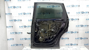 Complete rear right door for an Audi Q7 16-25 aluminum, keyless, door closer, tinted, under the curtain, blue LC5M