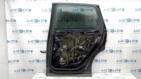 Complete rear right door for an Audi Q7 16-25 aluminum, keyless, door closer, tinted, under the curtain, blue LC5M