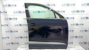 Front right door assembly for Audi Q7 16-19, aluminum, keyless, door closer, blue LC5M