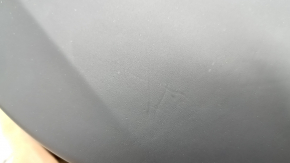 The door panel, rear right, Audi Q7 16-19, is black, the bottom is black leather, the armrest is brown leather, the insert is black Alcantara, Bose, under the curtain with a handle and overlay is blac
