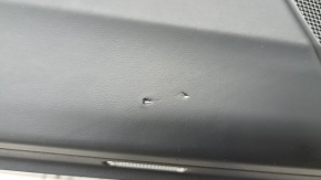 Door trim, front left, Audi Q7 16-19, black, bottom, black leather, armrest, brown leather, black Alcantara insert, Bose, under the curtain with a handle and overlay, black gloss, dents, scuffs