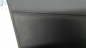 Door trim, front left, Audi Q7 16-19, black, bottom, black leather, armrest, brown leather, black Alcantara insert, Bose, under the curtain with a handle and overlay, black gloss, dents, scuffs