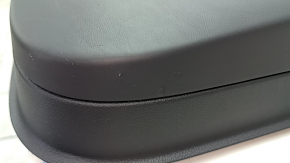 Door trim, front left, Audi Q7 16-19, black, bottom, black leather, armrest, brown leather, black Alcantara insert, Bose, under the curtain with a handle and overlay, black gloss, dents, scuffs