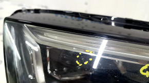 Right front headlight assembly for an Audi Q5 80A 18-20 LED, scratches, one missing mount