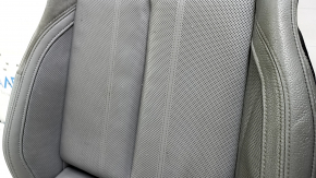 Driver's seat upholstery for Audi Q5 80A 18-20 Sport, leather, gray, heated, perforated, with ventilation