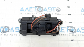 Audi Q7 16-25 black rear center console trim with cigarette lighters
