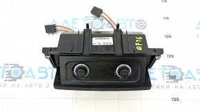 Audi Q7 16-25 black rear center console trim with cigarette lighters