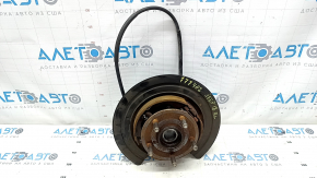 Rear left axle with hub for Jeep Grand Cherokee WK2 16-22 with casing and parking brake mechanism, with handbrake cable, rusty