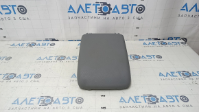 Audi Q5 80A 18-20 center console armrest, gray leather, gray stitching, retractable, scratched