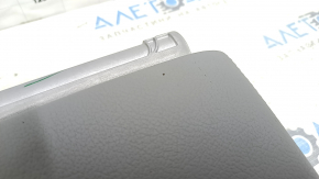 Audi Q5 80A 18-20 center console armrest, gray leather, gray stitching, retractable, scratched