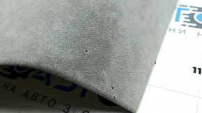 Right rear window trim panel for Audi Q7 16-23, gray Alcantara, scratches, burnt, dry-cleanable
