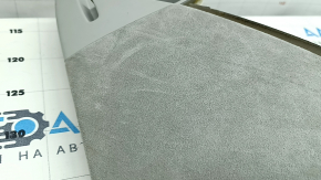 Right rear window trim panel for Audi Q7 16-23, gray Alcantara, scratches, burnt, dry-cleanable