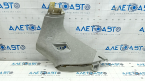Right rear window trim panel for Audi Q7 16-23, gray Alcantara, scratches, burnt, dry-cleanable
