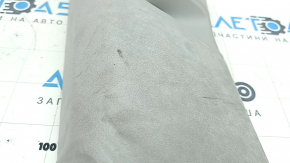 Right rear pillar trim for Audi Q7 16-23, gray Alcantara, scratches, dry-cleanable