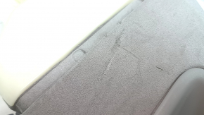 Left rear pillar trim for Audi Q7 16-23, gray Alcantara, scratches, needs dry cleaning, broken mount