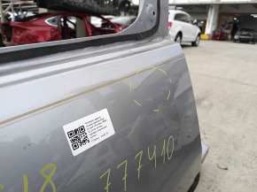 Jeep Grand Cherokee WK2 11-22 rear right quarter wing on the body, silver, dents, bump, painted 0.3-0.4