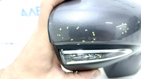 Right side mirror assembly for Lexus ES300h ES350 13-15 14 pins, BSM, backlight, turn signal, graphite, sand, scratches