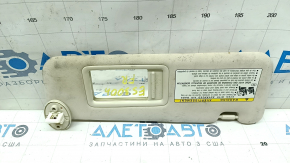 Right visor for Lexus ES300h ES350 13-15 beige, without hook, for cleaning